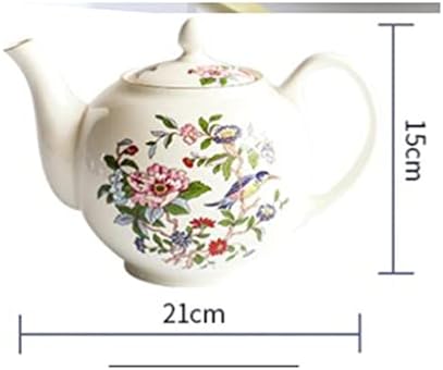 Kutdyk англиска чајничка божур цветна шема попладне чај елегантен чајник кујнски материјали