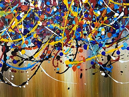 АМЕИ УМЕТНИ СЛИКИ, 30x60INCH рачно насликани платно слики разнобојни акрилни уметнички дела acksексон Полок капе модерно
