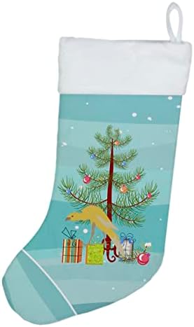 Богатства на Каролина CK4477CS Белгиски Ханчбек Канар Мери Божиќ Божиќно порибување, камин што виси чорапи Божиќна сезона забава Декорации