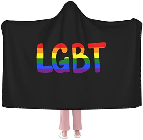 ЛГБТ ќебе со аспиратор удобно и топло шал наметка за деца и возрасни, женски подарок