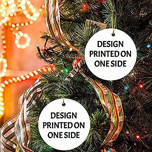 Фотографија Божиќна украс - Орнамент за мотивациони фитнес подарок - 2021 Божиќ, семеен украс, персонализиран подарок, украсен украс за дома,