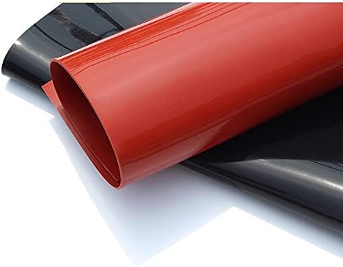 Силиконски гумен лист со големина 50x50cm, дебелина 1/1,5/2/3/4/5 мм црвена или црна боја гума гума запечатување запечатување за запечатување тенка табла -