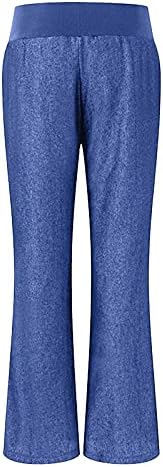 Xiloccer жени обични панталони 2021 џогерски панталони со високи панталони за работа за работа еластична плус широка панталони за нозе