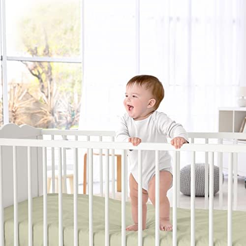 Слатка Jојо дизајни Девојче бебе опремено креветче за новороденчиња, новороденче Расадник за деца, кревет, стандардна душек цврста зелена