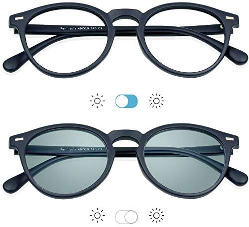 Јаин Бифокално читање очила, фотохроми сиви очила за сонце, 0,00/+1,75 зголемување за мажи/жени