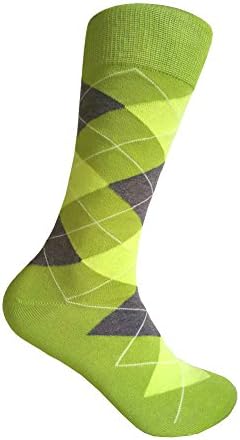Тројно М Плус Машки Вар Зелени Фустани чорапи, една големина одговара на повеќето мажи; Големина На Чорап 10-13.