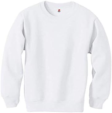 Hanes Comfortblend Ecosmart Boy's Crewneck Sweatshirt White