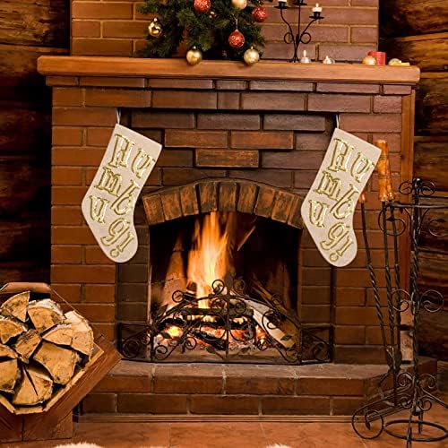 Бонбони подароци чорапи Персонализирани камин порибување Божиќни украси за дома и додаток за забава за деца семејни празници сезона