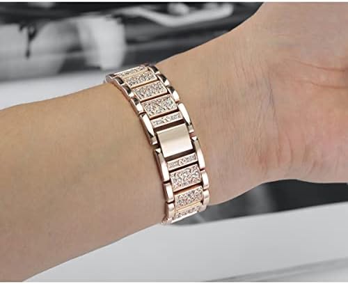 Mtozon Bling Bands компатибилни со Fitbit Charge 5, фустани метална нараквица луксузна рачна лента за замена на Rhinestone за жени,