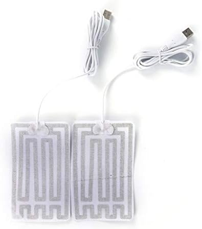 WJCCY 2PC 5V јаглеродни влакна подлога за греење USB греење филм Електричен инфрацрвен треска топлина мат зимска топла рака на половината топлина
