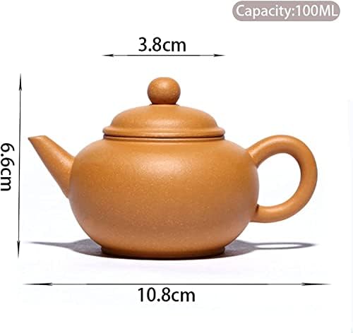 Office чајник 100мл виолетова глина чајник сурова руда дел од кал дома чај сад топка дупка филтрација зиша котел Рачно изработен чај сет