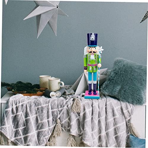 Sewacc Toy Present Божиќно небо-сино чичко разнобојни табели табела мантија украс сантаур украсен фестивал трска трска трска