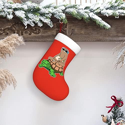 Cutedwarf мрзлива желка со тако Божиќно порибување Божиќни празници за одмор камин виси чорап 18 инчи чорапи