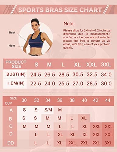 Ededoos Sports Bras Pack Sports Sports Sports Gras For Women Strappy Sports Sports Bra Pated Gym Bras Bras Bras Bras yoga bras
