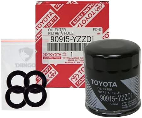 Оригинален OEM Toyota Filter Oil Filter 90915-YZZD1 со Diingo приклучок за гасови за гасови 90430-12031 Fit for Toyota 4Runner Avalon Camry