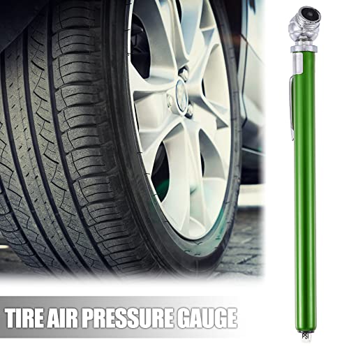 X Autohaux 5pcs 10-100psi двојна глава од не'рѓосувачки челик пенкало гума гума за гума на воздухот мерач на притисок на воздухот