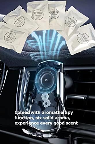 Simaxuancar безжично полнење на автомобили Држач на телефон Универзален автомобил Телефон за монтирање на табла за ветровитство за вентилатор