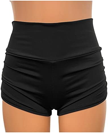 Women'sенски високи половини Слаби цврсти панталони со атлетски јога панталони