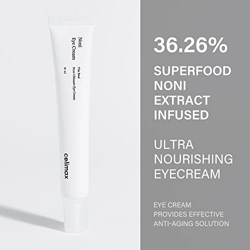 Celimax The Real Noni Ultimate Cream Cream - Со 36,26% од екстрактот од овошје Нони, Бакучиол, ретинол, анти -стареење, анти -брчки, подмладуваат