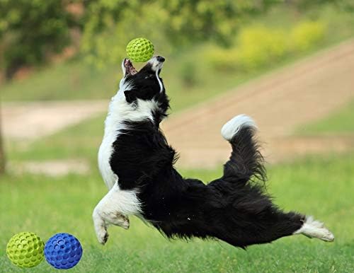 Кеи Томлисон Куче Писклив Играчки За Агресивни џвакачи Речиси Неуништлив Куче Играчка Топки Природна Гума Џвакање Играчки