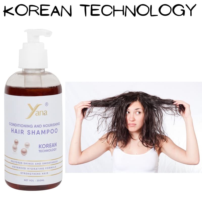 Јана шампон за коса со корејска технологија анти-гушаво растителна шампон за жени