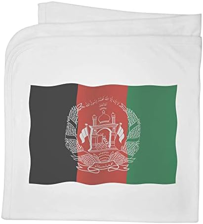 Azeeda 'Afganistan Flag' памучно бебе ќебе / шал