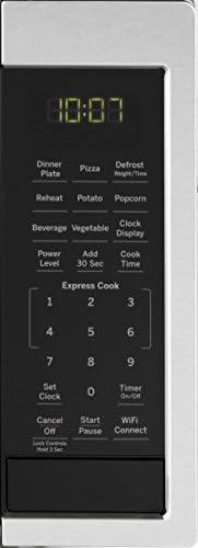 GE Smart Countertop Микробранова Печка | Комплетна Со Технологија За Скенирање за Готвење И Wifi-Поврзување | 0,9 Кубни Стапки Капацитет, 900