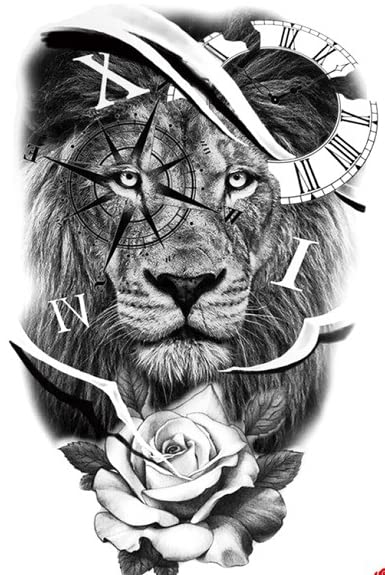 ИНТЕРОКИ тигар тетоважа налепница половина рака лав голем дизајн пренос на вода