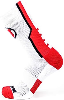 Ncaa utah utes unisex utah bhite sport sockutah бел спортски чорап, црвена, една големина