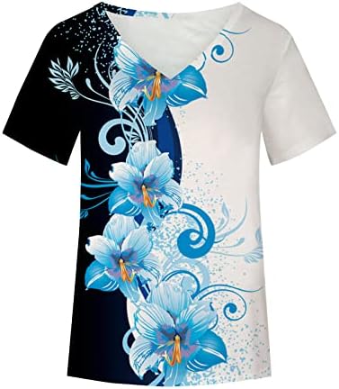 Блуза жени есен лето за кратки ракави облека памук против вратот графички салон топ маица за девојки xa xa