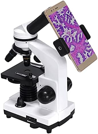 Tfiiexfl Професионален Биолошки Микроскоп Соединение LED МОНОКУЛАРЕН Студентски Микроскоп Биолошки Истражување Паметен Телефон