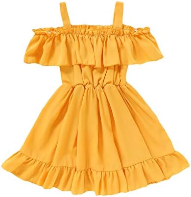 Дете за бебиња девојчиња лето фустан шифон принцеза фустан цврста боја на бои