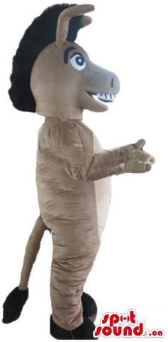 Spotsound насмеано магаре цртан филм лик животински маскота нас костум фенси фустан
