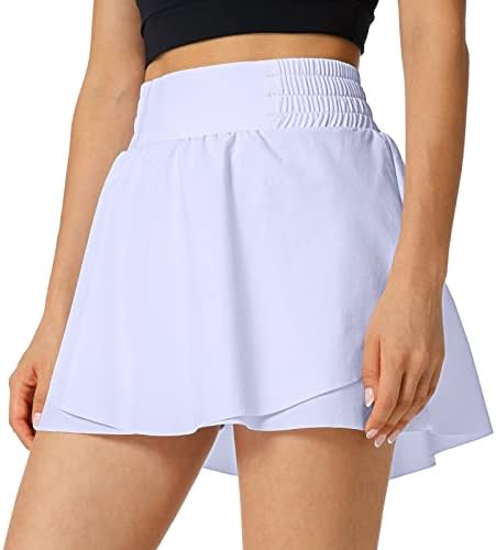 Хаудинд тенис Скартс здолништа за жени со џебови со проточен плетенски голф спортски атлетски здолништа шорцеви со еластично влечење