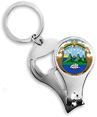 Костарика Национален амблем земја на нокти Nail Nipper прстен клуч за шишиња со шишиња со шише