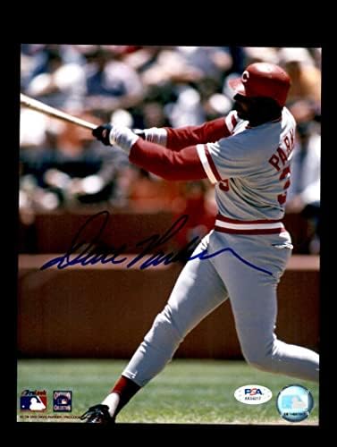 Дејв Паркер ПСА ДНК потпиша 8x10 Фото -автограм црвени - автограмирани фотографии од MLB