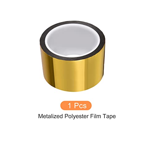 Rebower Motalized Polyester Film Tape Washi Tape Decor Mirror Tape, [За детализирање на wallsидовите на акцент, графички уметности] - 2,8