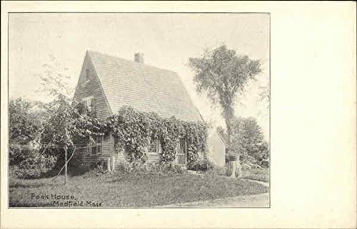 Peak House Medfield, Масачусетс м -р оригинална античка разгледница