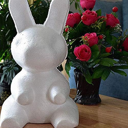 Aboofan 7pcs стиропор од полистирен моделирање пена мечка велигденска зајаче срце форми бела пена занаетчиски топки DIY роза