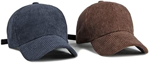 Машки женски неутрален класичен бејзбол капа, corduroy цврста боја, прилагодлива капа, визири за глава цела година