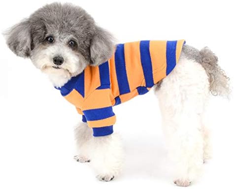 Ранфи мало куче плете облека шарена кученца облека, кучиња, тенок џемпер, џемпер, џемпер, мека кучиња пулвер резервоар Топ два