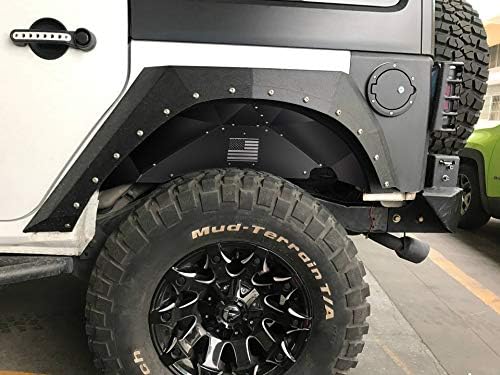 Задни внатрешни фенди за облоги за 2007-2018 година Jeep Wrangler JK 4WD & 2WD Алуминиумски лесни стражари