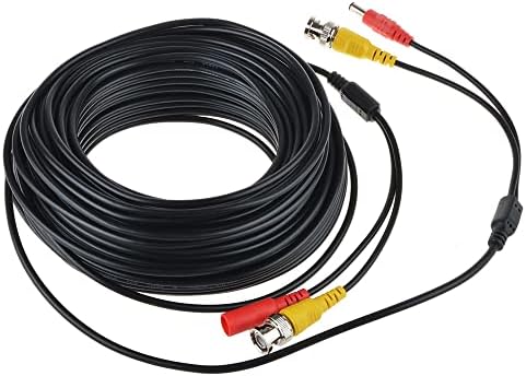 Додаток USA 25FT Црн BNC Видео електрична жица жица за кабел за камера Samsung 1080p 720p 960h итн