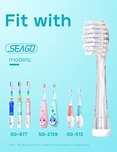 Глави за замена на електрична четка за заби на Seago/Kids Sig -923 за 977 - пакет од 4