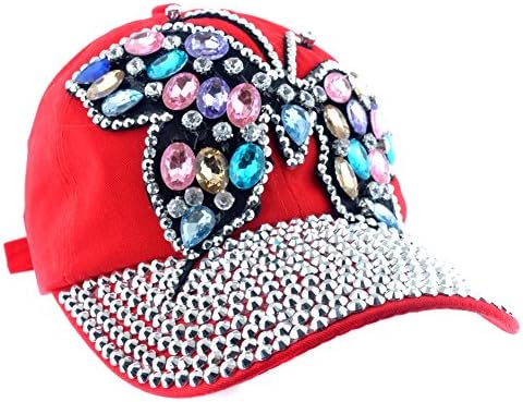Дизајн на пеперутка Елонмо Блинг женски бејзбол капачиња