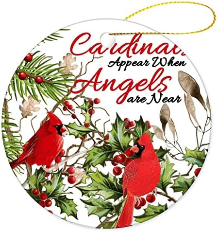 Орнамент украси со црвена птица црвени птици се појавуваат висечки украси за занаетчиски виси новогодишна елка Божиќна декор испорачана