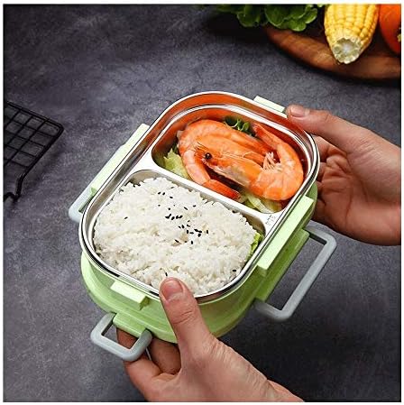 AKNHD lunchable Bento Lunch Box Leakproof Stainless Steel Stackable Lunch Box，Japanese Style for Microwave Freezer Dishwasher Bento Boxes