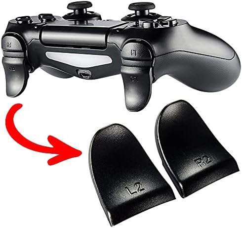 Extrerate 2 пара црни копчиња L2 R2 предизвикуваат продолженија за PlayStation 4 PS4 JDM-030 контролер