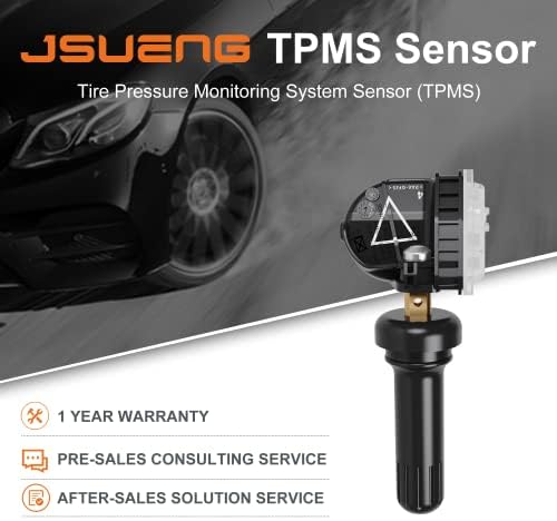 TPMS сензор ГМ, 433MHz Систем за набудување на притисокот во гумите компатибилен со Buick | GMC | Шевролет | Cadillac, 4 сензори