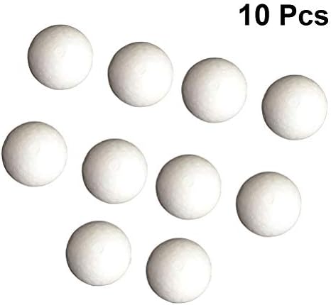 Работи 10 см моделирање занаетчиски полистирен топки околу сфери свадбена декорација DIY 10 парчиња